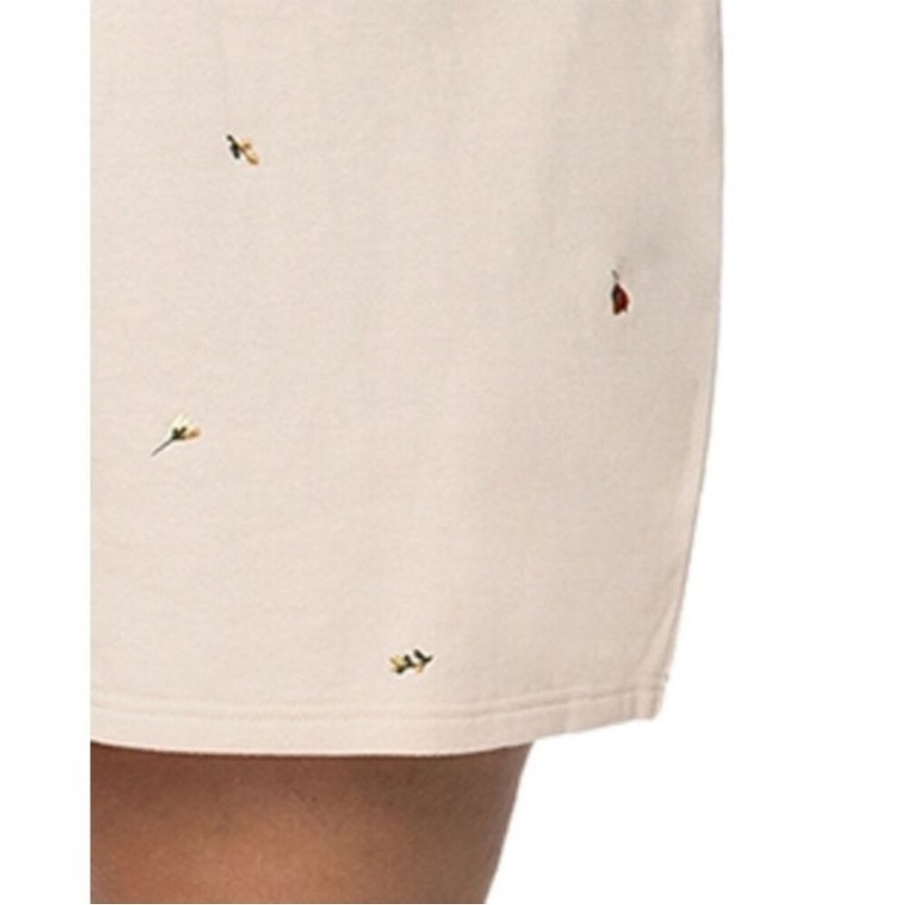 Black Tape Women's Embroidered Drawstring Shorts in Light Floral Pink Size M - Picture 3 of 8
